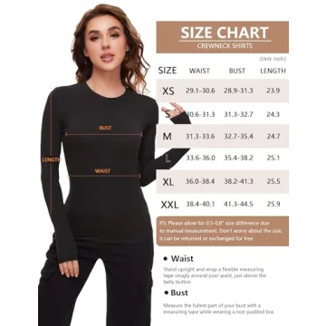 Dalavch Women's Fleece Lined Thermal Shirts for Winter Warmth