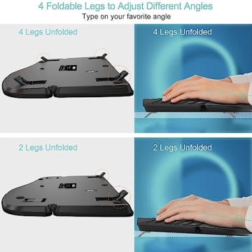 Ergonomic Split Keyboard with Cushioned Wrist Support
