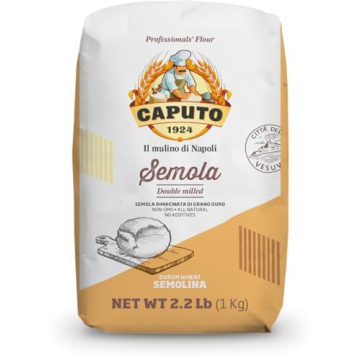 Caputo Antimo Di Grano Duro Rimacinata Semolina Flour - All Natural Dough for Fresh Pasta, 2.2 lb