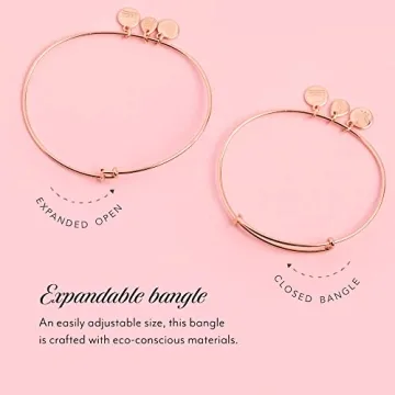 Alex and Ani Crystal Paw Prints Expandable Bangle for Women