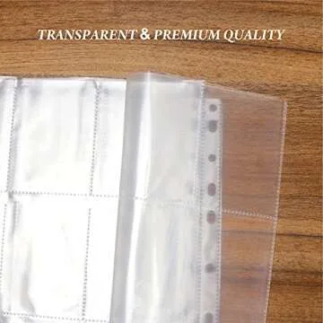 Double-Sided 576 Pockets Trading Card Sleeves - Versatile and Durable