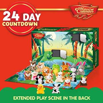JOYIN Advent Calendar 2024 with Mini Plush Animals