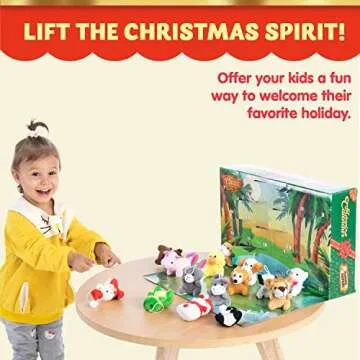 JOYIN Advent Calendar 2024 with Mini Plush Animals