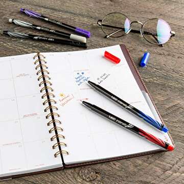 BIC Intensity Fineliner Marker Pen, Fine Point (0.4mm), Assorted Colors, Clean & Crisp Writing, 6-Co...