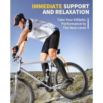 Cambivo 3 Pairs Calf Compression Sleeve for Women and Men,Leg Brace for Running, Cycling, Shin Splint Support for Working out(Black, Large-X-Large)