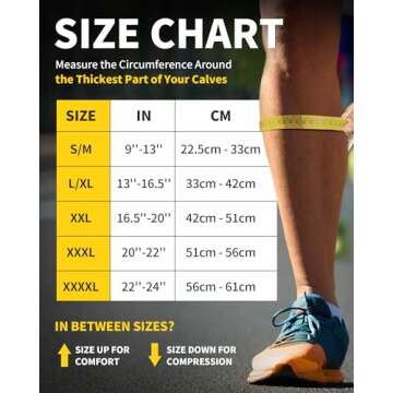 Cambivo 3 Pairs Calf Compression Sleeve for Women and Men,Leg Brace for Running, Cycling, Shin Splint Support for Working out(Black, Large-X-Large)