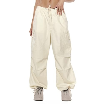 Trendy Women Cargo Trousers with Drawstring Style