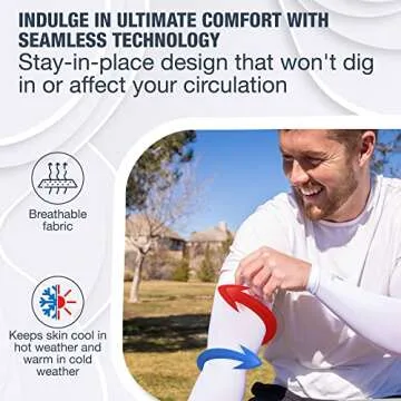 SportsTrail Cooling Arm Sleeves for Men & Women – Breathable, Moisture-Wicking, Sun Protection for Sports, Basketball, Football, Running, Golf, Cycling, Volleyball Arm Sleeves for Women, Men & Youth
