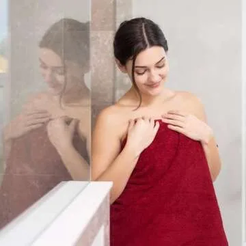 Hawmam Linen Burgundy Bath Towels 4 Pack Soft and Absorbent, Premium Quality Perfect for Daily Use 100% Cotton Towel 600 GSM