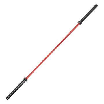 Signature Fitness Olympic Cerakote Barbell – for Home & Commercial Gyms, 190K PSI Tensile Strength Rated for up to 1,500-Pound Capacity, Red