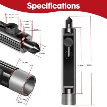 Tubing Deburring Tool - Brake Line Deburring Tool - Rimming & Deburring Tool for 3/16" to 1/2" Tubing, for Brake/Fuel/Transmission/Coolant Lines, Achieving Optimal Tubing Flaring, Replace for LTTR1