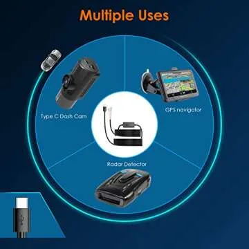 Vantrue 11.5ft Type C USB 12V 24V to 5V Dash Cam Hardwire Kit with Add a Circuit Fuses, Low Voltage Protection for N4, N4 Pro, N5, N2X, E360/ACE, N2 Pro(2023), E1, E1 Lite, E2, E3, S1 Pro, S2, N2S