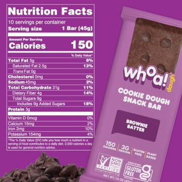 Whoa Dough Edible Cookie Dough Bars - Vegan & Gluten-Free