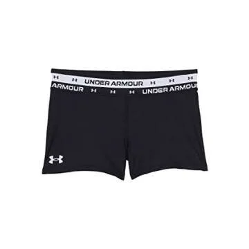 Under Armour Armour Heatgear Shorty, Black (001)/White, Youth Small