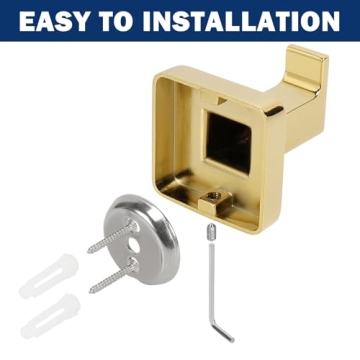 Stylish Gold Rustproof Bath Towel Hooks - NearMoon 3 Pack