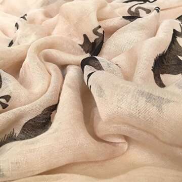 E-Clover Animal Print Scarf for Women - Stylish Gift