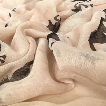 E-Clover Animal Print Scarf for Women - Stylish Gift