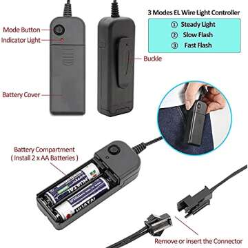 Halloween Scary Mask Cosplay Led - LED Light up Masks Scary Purge Mask 3 Modes Adjustable Holiday Masquerade Cosplay Halloween Festival Party (Ice blue+red)