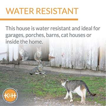 Heated Outdoor Cat House with Weather Resistance and Safety