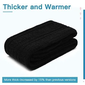 Kayhoma Extra Long Cotton Thigh High Socks Over the Knee High Boot Stockings Cotton Leg Warmers