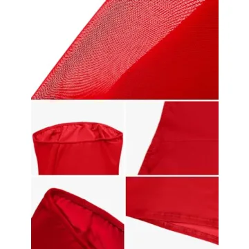 XXTAXN Sexy Tube Sleeveless Mini Dress for Parties