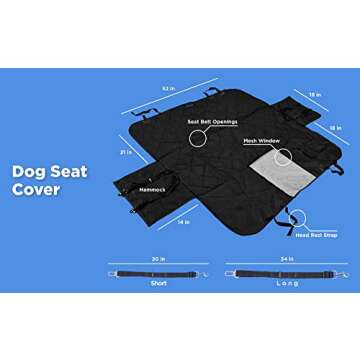 Luxury Waterproof Pet Seat Cover with Bonus Accessories