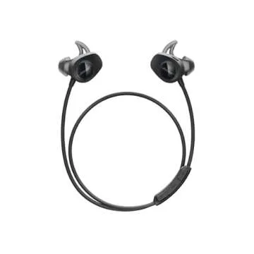 Bose SoundSport Wireless Bluetooth Headphones Headset Black - 761529-0010 (Renewed)