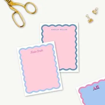 Personalized Monogram Scallop Notepad for Stylish Gifts