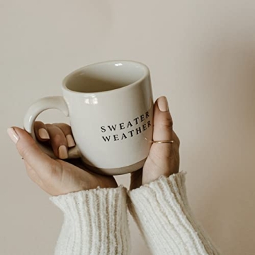 Sweater Weather Stoneware Coffee Mug - Fall Gift Mug
