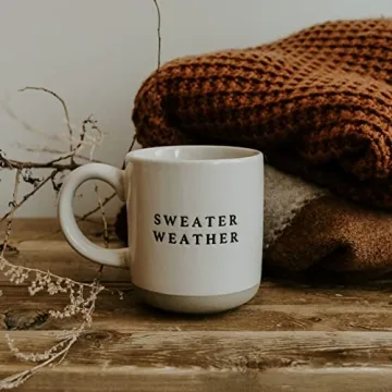 Sweater Weather Stoneware Coffee Mug - Fall Gift Mug