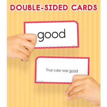 Carson Dellosa Sight Words Flash Cards Kindergarten, 1st, 2nd Grade, Sight Word Flash Cards for Kids Ages 6+, Phonics Flash Cards, Dolch and Fry High Frequency Sight Words