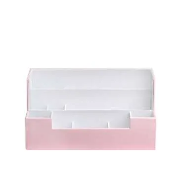JackCubeDesign Desk Organizer Caddy, Office Supplies Desk Organizers and Accessories for Pen/Pencil Holder, Desktop Organization & Decor for Home Office, School, Classroom, Workspace, Pink - MK268D