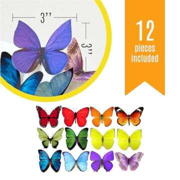 Lifelike Edible Butterflies for Cakes and Cupcakes