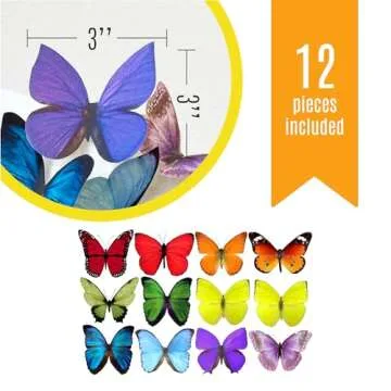 Lifelike Edible Butterflies for Cakes and Cupcakes
