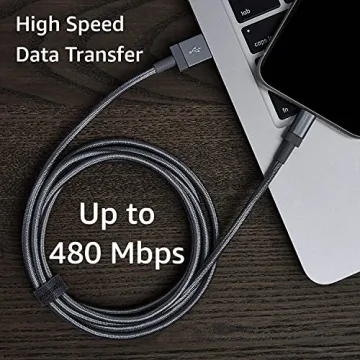 Durable MFi Certified USB-A to Lightning Cable for iPhones