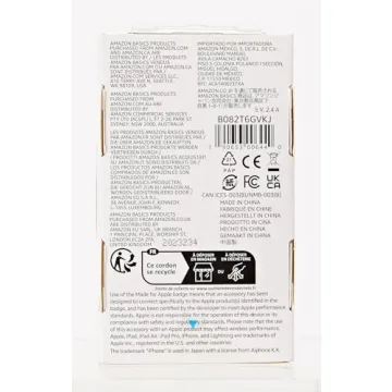 Durable MFi Certified USB-A to Lightning Cable for iPhones