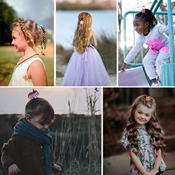 YosaiHom 12 Pack Small Flower Hair Claw Clips for Kids Girls, Tiny Hair Clips for Thin Thick Hair,1.37 Inch Mini Jaw Clips Strong Hold Non Slip Hair Accessories Clamps for Women-12 Colors