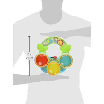 Bright Starts Safari Beats Musical Drum Toy for Babies