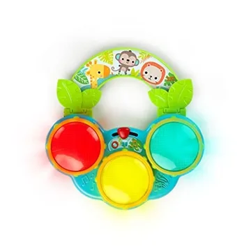 Bright Starts Safari Beats Musical Drum Toy for Babies