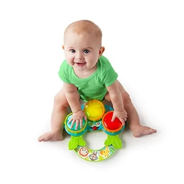Bright Starts Safari Beats Musical Drum Toy for Babies