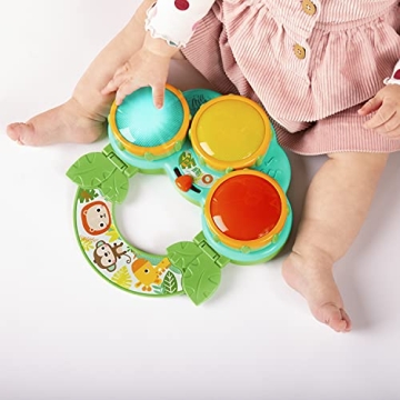 Bright Starts Safari Beats Musical Drum Toy for Babies