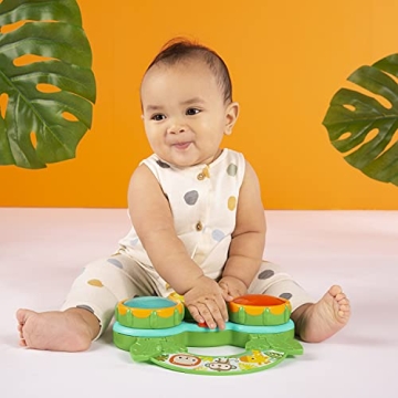 Bright Starts Safari Beats Musical Drum Toy for Babies