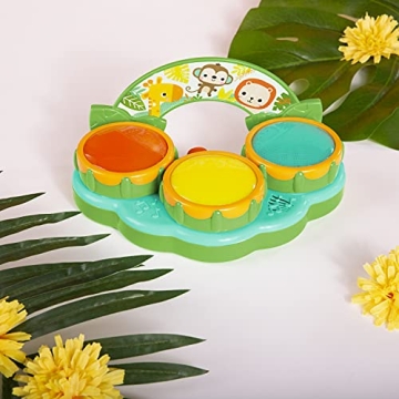 Bright Starts Safari Beats Musical Drum Toy for Babies