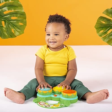 Bright Starts Safari Beats Musical Drum Toy for Babies