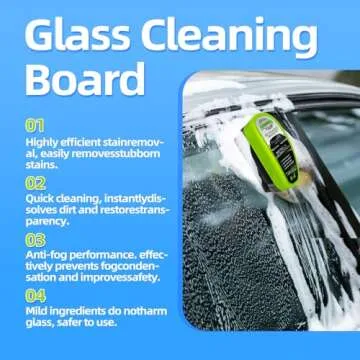 Upgrade Automotive Oil Film Cleaning Brush, Reusable Oil Film Cleaning Brush, Glass Coating for Wind...