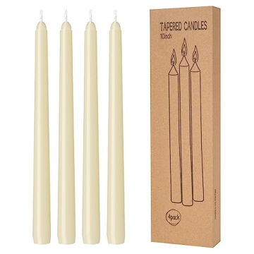 Elegant Dripless Ivory Taper Candles for Any Occasion