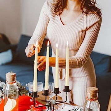 Elegant Dripless Ivory Taper Candles for Events