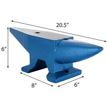 Happybuy Single Horn Anvil 66Lbs Cast Steel Anvil Blacksmith For Sale Forge Tools and Equipment Anvi...