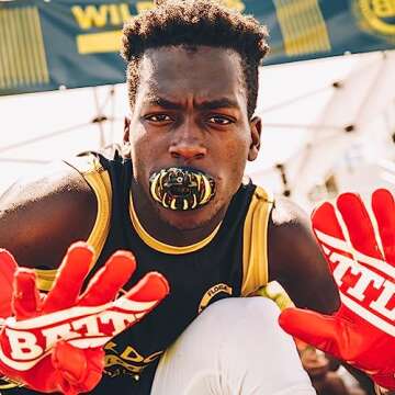 Battle Sports Chrome 3D Predator Oxygen Mouthguard - Convertible Strap, Superior Airflow & Better Performance, Maximum Protection, Works with Braces