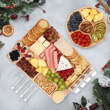 hecef Large Charcuterie Board Set for All Occasions